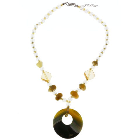 Mi Amore Adjustable Beaded-Necklace Multicolor/Silver-Tone