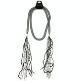 Mi Amore Statement-Necklace Silver-Tone/Black