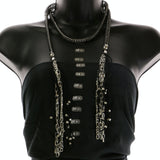 Mi Amore Statement-Necklace Silver-Tone/Black
