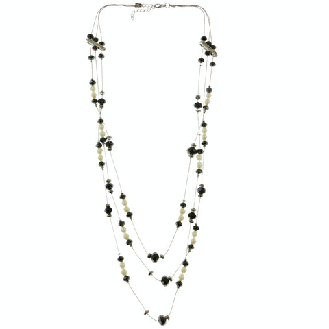 Mi Amore Adjustable Statement-Necklace Multicolor/Silver-Tone