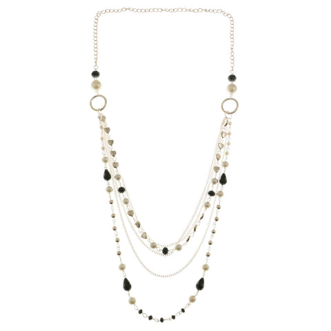 Mi Amore Hearts Statement-Necklace Multicolor/Gold-Tone