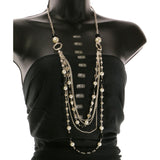 Mi Amore Hearts Statement-Necklace Multicolor/Gold-Tone