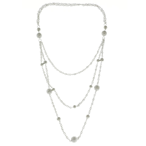 Mi Amore Statement-Necklace Silver-Tone