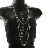 Mi Amore Statement-Necklace Silver-Tone