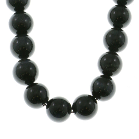 Mi Amore Beaded-Necklace Blue/Silver-Tone