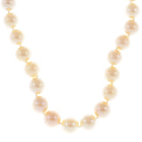 Mi Amore Beaded-Necklace Peach/Silver-Tone