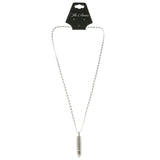 Mi Amore Bullet Pendant-Necklace Silver-Tone