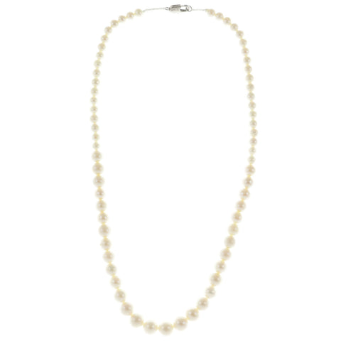Mi Amore Beaded-Necklace White/Silver-Tone