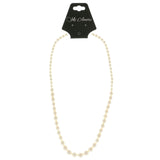 Mi Amore Beaded-Necklace White/Silver-Tone