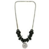 Mi Amore Stars Statement-Necklace Silver-Tone/Black
