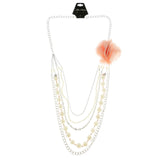 Mi Amore Flower Layered-Necklace Multicolor/Silver-Tone