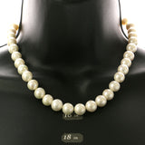 Mi Amore Beaded-Necklace White/Silver-Tone