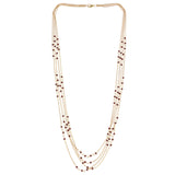Mi Amore Layered-Necklace Gold-Tone/Red