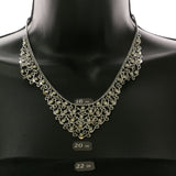 Mi Amore Adjustable Necklace-Earring-Set Silver-Tone