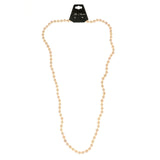 Mi Amore Beaded-Necklace Peach/Silver-Tone