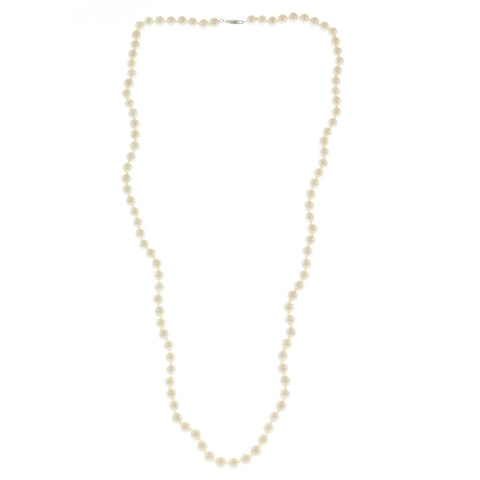 Mi Amore Beaded-Necklace White/Silver-Tone