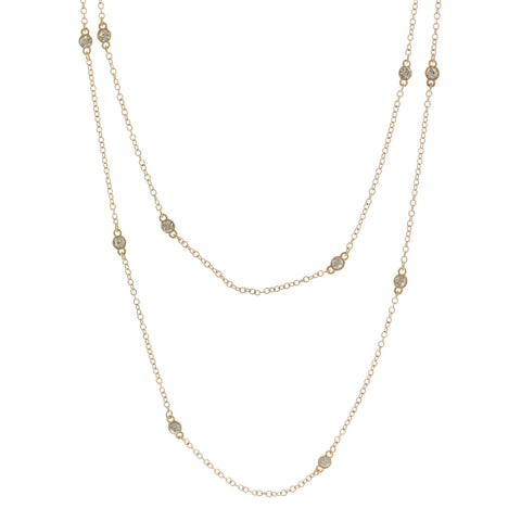 Mi Amore Long-Necklace Gold-Tone
