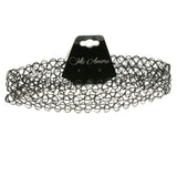 Mi Amore Stretch Choker-Necklace Black
