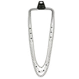Mi Amore Layered-Necklace Dark-Silver/Black