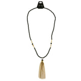 Mi Amore Beaded-Necklace Black/Gold-Tone
