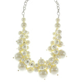 Mi Amore Statement-Necklace White/Silver-Tone