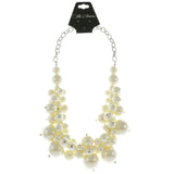 Mi Amore Statement-Necklace White/Silver-Tone