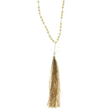 Mi Amore Long-Necklace White/Gold-Tone