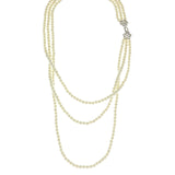 Mi Amore Layered-Necklace White/Gold-Tone