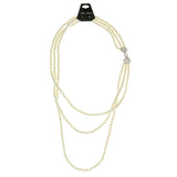 Mi Amore Layered-Necklace White/Gold-Tone