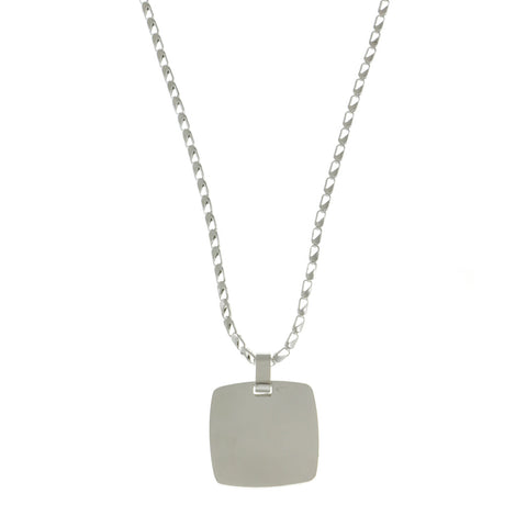 Mi Amore Pendant-Necklace Silver-Tone