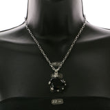Mi Amore Heart Necklace-Earring-Set Blue/Gold-Tone