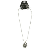 Mi Amore Necklace-Earring-Set Silver-Tone/Gray