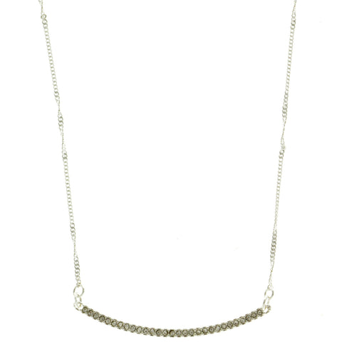 Mi Amore Adjustable Fashion-Necklace Silver-Tone