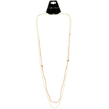 Mi Amore Star Adjustable Long-Necklace Pink & Gold-Tone