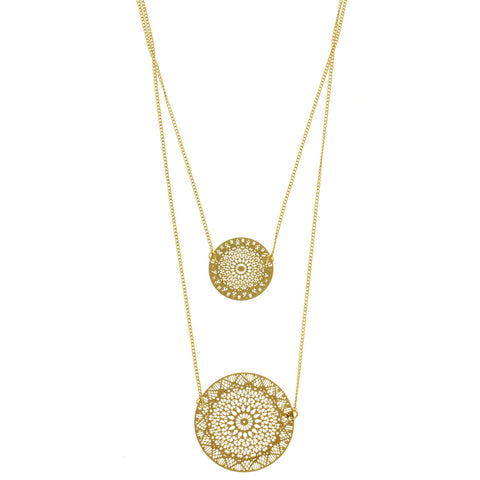 Mi Amore Adjustable Fashion-Necklace Gold-Tone