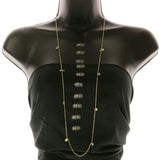 Mi Amore Adjustable Long-Necklace Gold-Tone