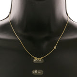 Mi Amore Love Heart Adjustable Necklace-Earring-Set Gold-Tone