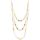 Mi Amore Adjustable Fashion-Necklace Multicolor/Gold-Tone
