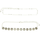 Mi Amore Adjustable Multiple-Necklace-Set Silver-Tone