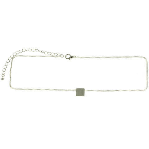 Mi Amore Adjustable Choker-Necklace Silver-Tone