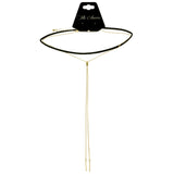 Mi Amore Adjustable Choker-Necklace Gold-Tone/Black