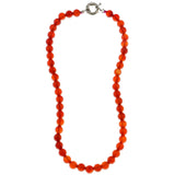 Mi Amore Beaded-Necklace Red/Silver-Tone