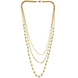 Mi Amore Statement-Necklace Gold-Tone/White
