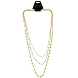 Mi Amore Statement-Necklace Gold-Tone/White