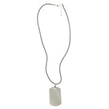 Mi Amore Adjustable Pendant-Necklace Black/Silver-Tone