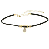 Mi Amore Choker-Necklace Gold-Tone/Black