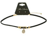 Mi Amore Choker-Necklace Gold-Tone/Black