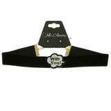 Mi Amore With You Choker-Necklace Black/White