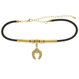 Mi Amore Choker-Necklace Gold-Tone/Black
