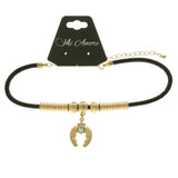 Mi Amore Choker-Necklace Gold-Tone/Black
